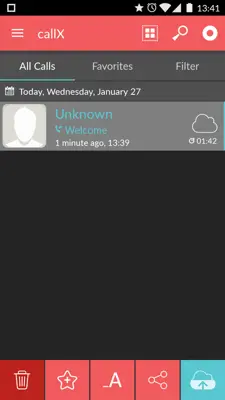 Call Recorder - callX android App screenshot 0